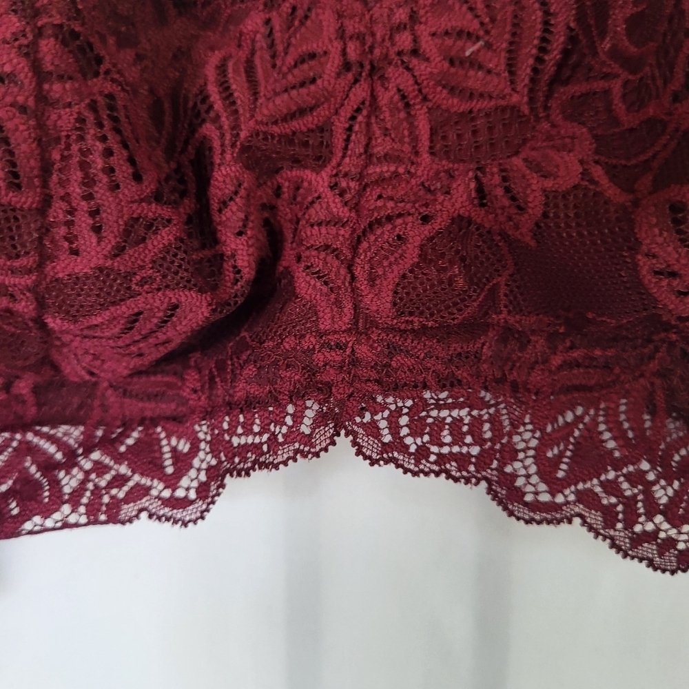 Auden L Maroon Lace Nursing Bra - Picture 4 of 11